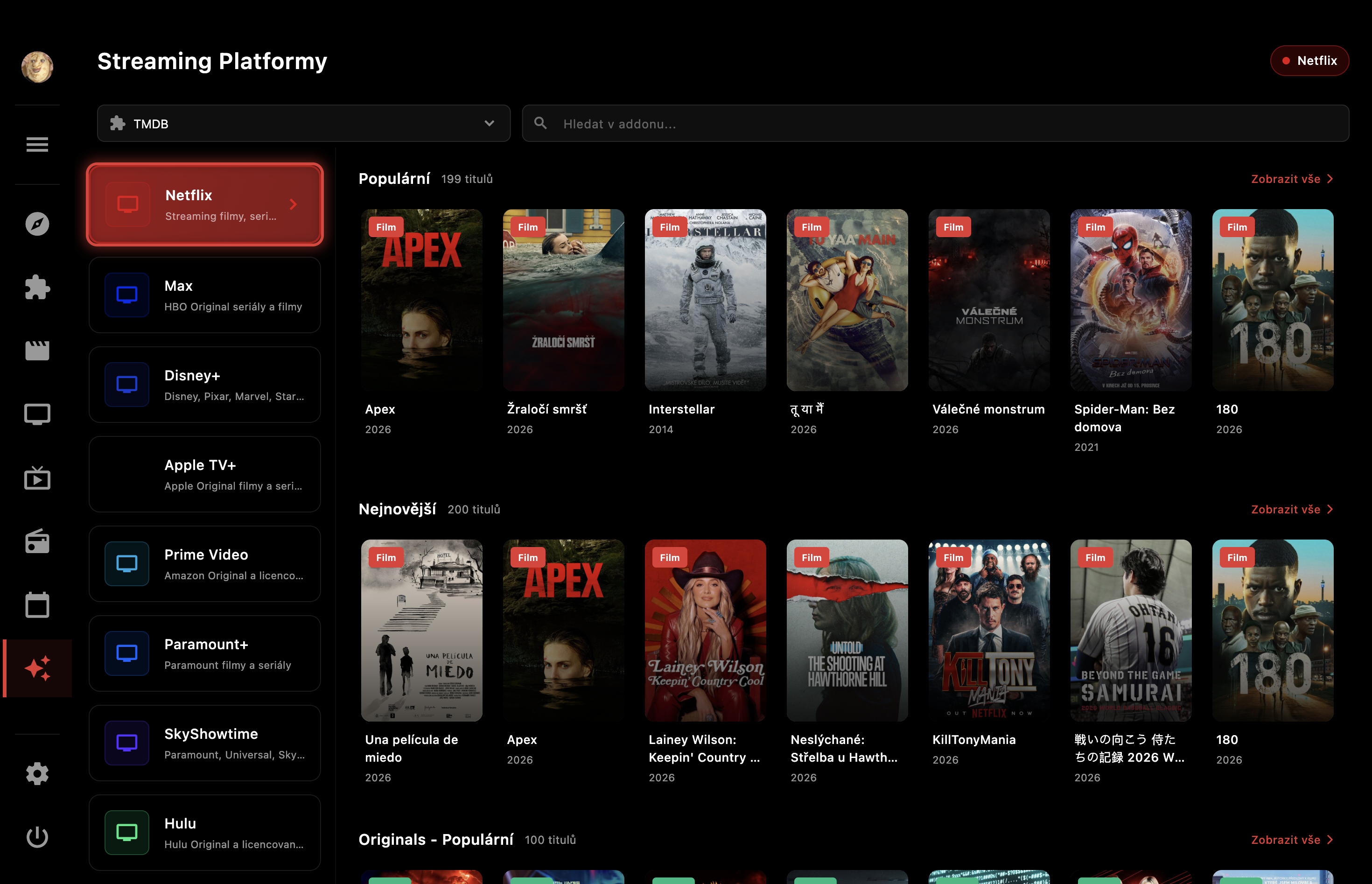 Streaming platform addons